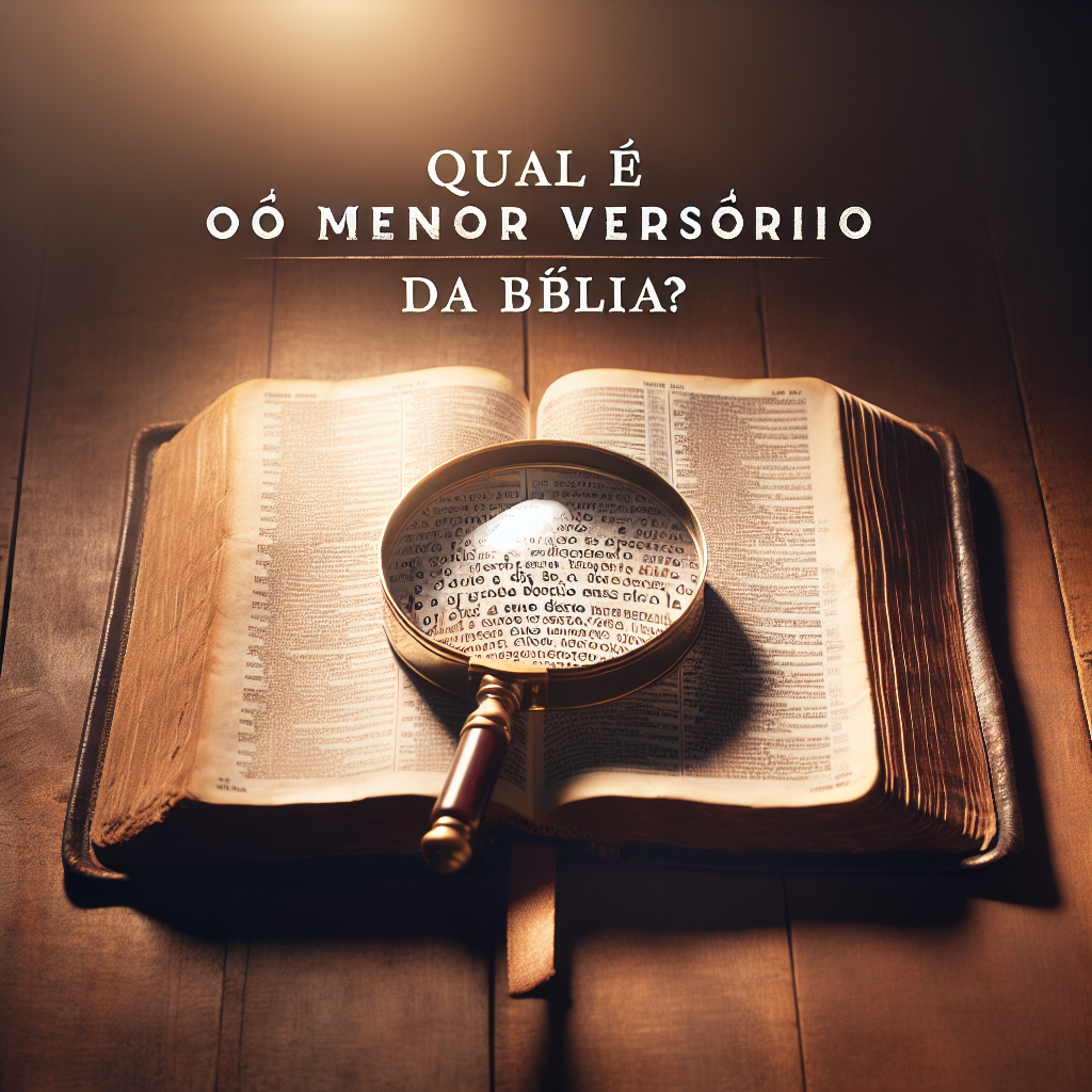 Qual é o menor versículo da Bíblia?